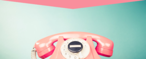 old school pink telephone
